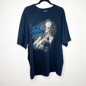 LUKE BRYAN Dirt Road Diaries Tour 2013 Black Graphic Concert Tee